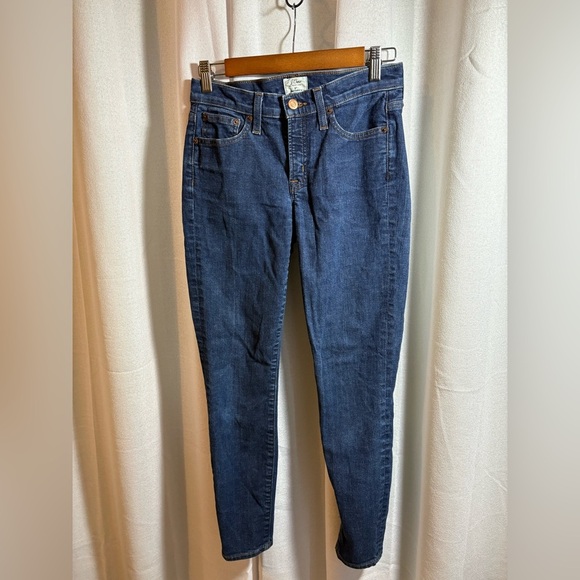 J. Crew High Rise 8” Tooth Pick Jeans Size 26‎ EUC 0334 - Picture 2 of 12